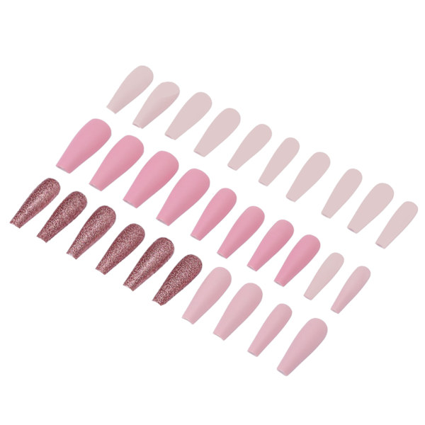 30 st falska nagelspetsar set full cover lång typ fashionabla tryck på falska naglar konstspetsar 0070 6A