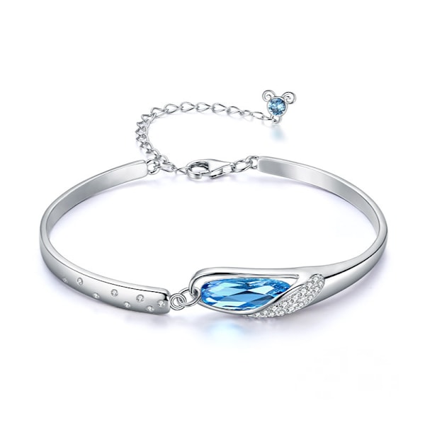 S925 Sterling Sølv Armbånd Stjernetegn Krystall Armbånd Dame Smykker (Væren)