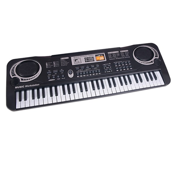 Barn Piano Keyboard 61 tangenter Multifunktionell Elektronisk Keyboard Learing Musikinstrument Leksak för Pojkar och Flickor med Strömkälla