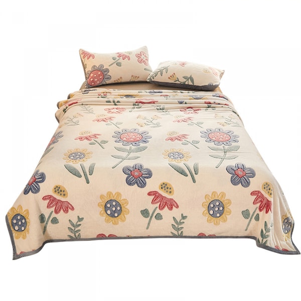 Fleece-peitto (47”x79”) Pehmeä ja pörröinen, erittäin pehmeä, kääntökäyttöinen mikrokuitupeitto sohvalle, sängylle, sohvalle, erittäin ylellinen ja lämmin