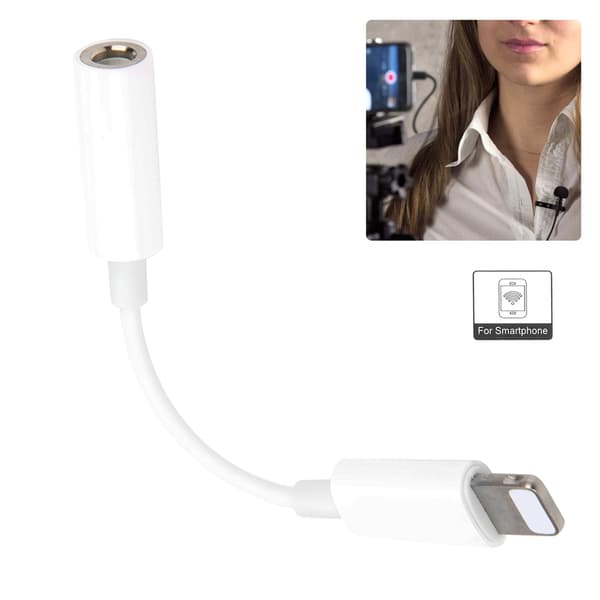 Comica 3,5 mm TRRS til IOS Interface Audio Adapterkabel Passer til Mikrofon Mobiltelefon