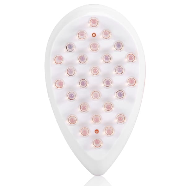 Mini Scalp Massaging Brush Anti-Static Circulation Promoting Electric Massage Comb (Orange)