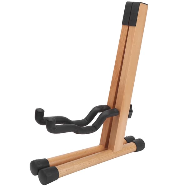 Solid gitarrställ Bok Folk Klassisk Rack Vertikal Fällbar Golv för Hem BasSolid Bok Gitarrställ