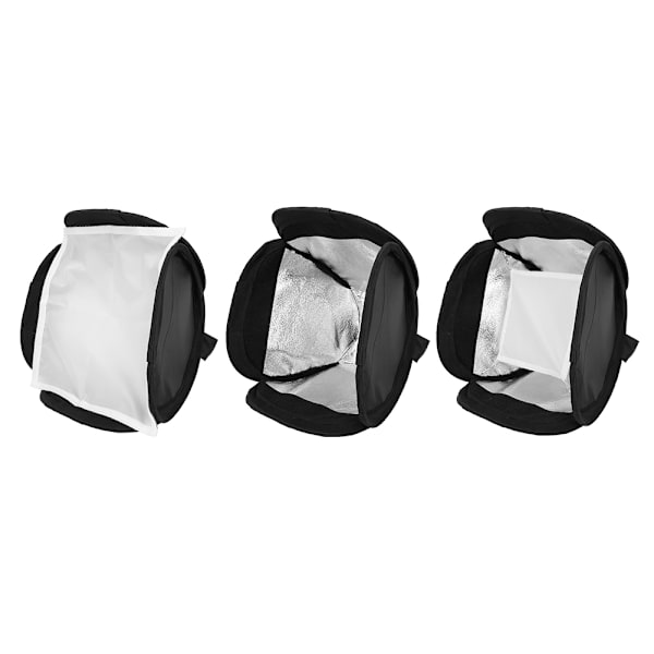 Universell hopfällbar lätt snabbkoppling blixtljusspridare softbox för DSLR 23*23cm