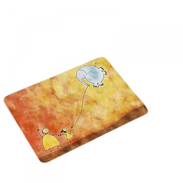 Oyun Mouse Pad 200x200x3 mm Skridsikker Gaming Mouse Pad Kontor Mouse Pad (Dumbo) Gul