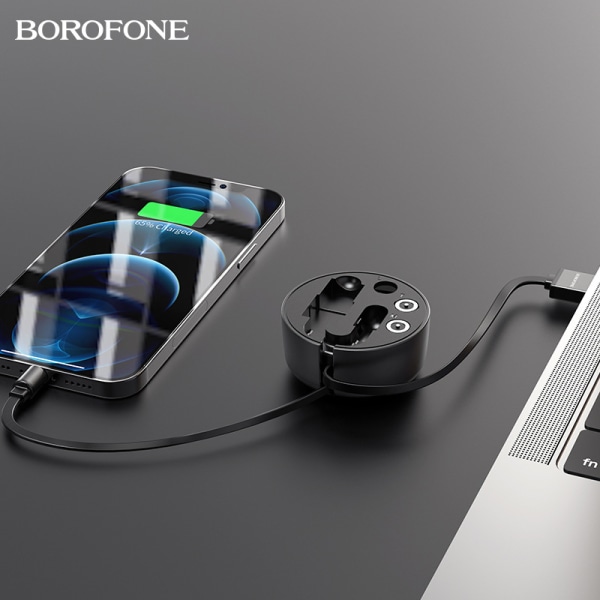 Borofone BU26 en-till-tre magnetisk laddningskabel för Apple Android TYPE-C presentladdningskabel