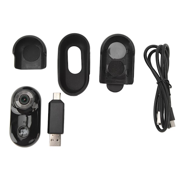 Kroppsburen kamera fickkamera 1080P magnet bakre klämma WiFi loop inspelning typ C mini sportkamera för utomhuscykling