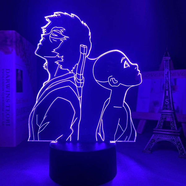 Anime The Last Airbender Aang og Zuko lampe Kule 3D illusjons nattlys Hjemmerom dekor Akryl LED lys Beste bursdag, festivalgave