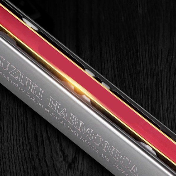 C-nøkkel munnspill 24 hull Resin speilpolering overflate god lufttetthet Tremolo munnspill for nybegynner sølv