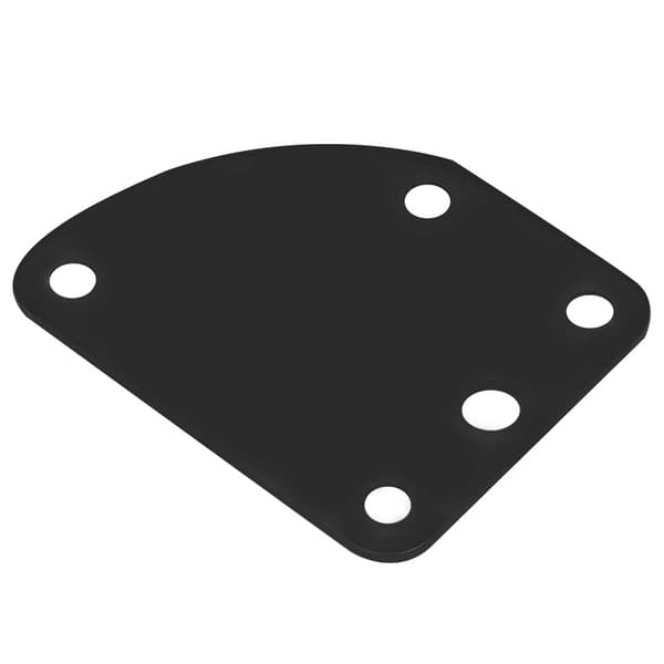 5-håls halsbricka för ST elgitarr Deluxe Style DIY reservdelar (svart)