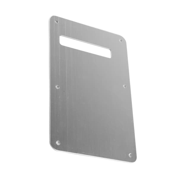 Elektrisk gitarr bakre bakplatta fjäderöverdrag aluminiumlegering slät utseende gitarr bakplatta silver