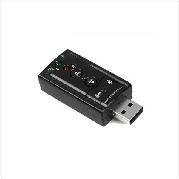 [Lydkort] Lever analog 7.1USB ekstern uavhengig lydkort datamaskintilbehør analog lydkort, 3-pakning