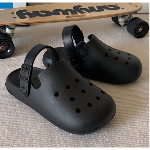 Damträdgårdsträskor Sandaler Tofflor-Svart(36/37 EU)
