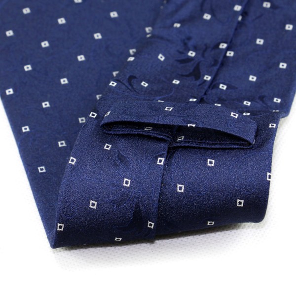 Modeslips Klassisk blommig vävd Jacquard handgjord slips för män, 19