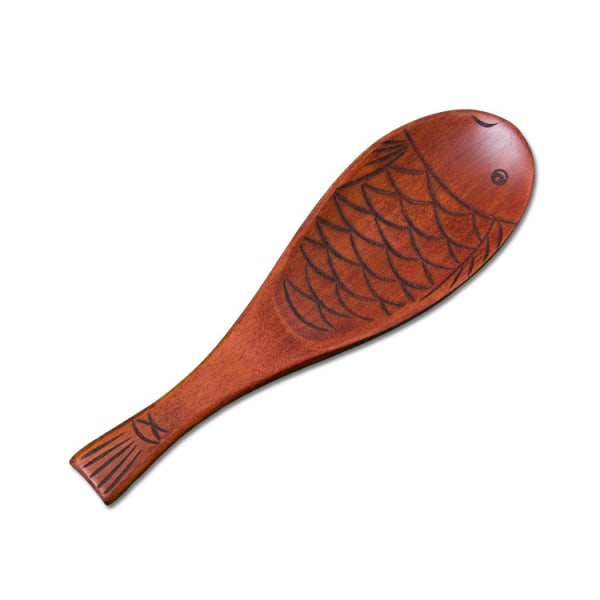 Rice Paddle Wooden Rice Paddle Wooden Rice Spoons Fish Shaped Wooden Rice Serving Spoons Kitchen Rice Spoon Wooden Rice Spatula Easy