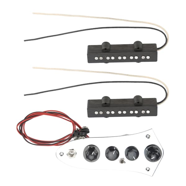 Gitarrbas Pickup Set Standard Ersättning 5 Strängar Metall Plast Pick Up Wired Bass Control Board Kit