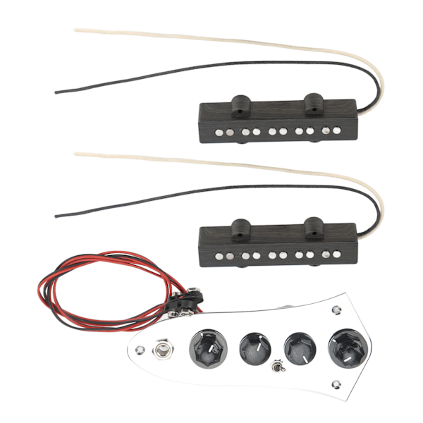 Kitara Bass-Pickup-Sarja Vakiokorvaus 5-Kieliselle Metalli-Muoville Pick Up Johdotettu Bassohjauslevykokoonpano