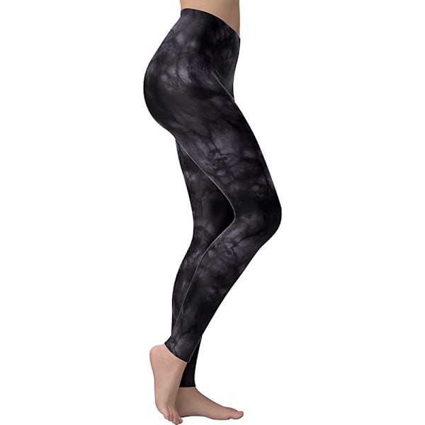 Mjuka, hög midja , printed skinny stretch yogabyxor för kvinnor (print 5)