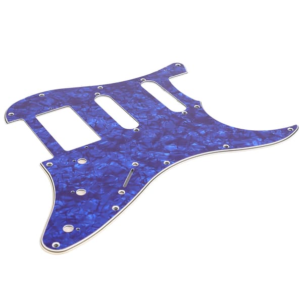 Elektrisk gitarr plektrumskydd PVC plastskyddsskiva frontplatta panelskydd instrumenttillbehör blå pärlfärg GSSH63