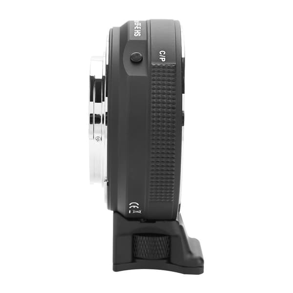 Commlite CM-EF-E HS automaattitarkennuslinssisovitin Canon EF/EF-S -linsseille Sony E -kameroihin