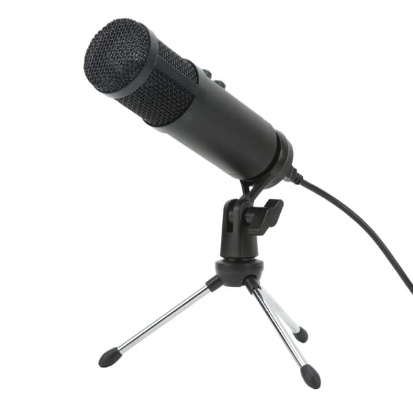 Kondensatormikrofon Integrert Lydopptakskort USB-mikrofon for Gaming og Direktestrømming