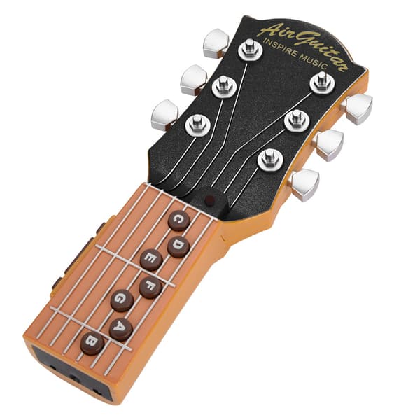 Mini luftguitar legetøj elektronisk infrarød musikinstrument til børn sort