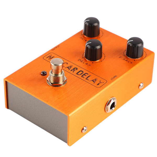 Fördröjningseffektpedal BBD-chip 3 knappar Effektor för elgitarrprestanda Solo Orange