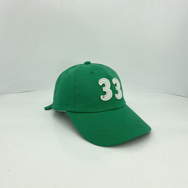 Dotpet Hat Nummer 33 Justerbar Baseballkeps för Män och Kvinnor (Grön)