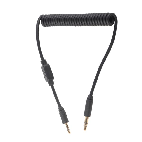Flash Sync-kabel 3,5 mm han til han spiralkabel til Leica kamera G F-serien DSLR