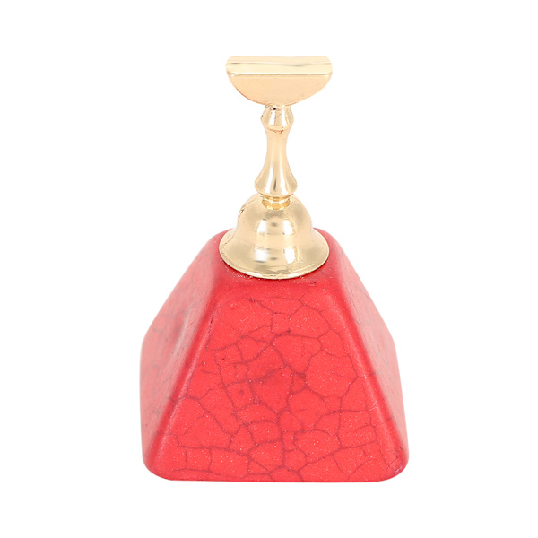 Magnetisk negletip øvelsesstand base legering holder neglekunst display manicure værktøjssæt rød
