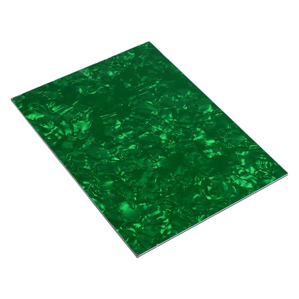 Guitar Pickguard PVC Celluloid Bærbar Elektrisk Bas Scratch Plate Cover Backplate Sheet Grøn Perle