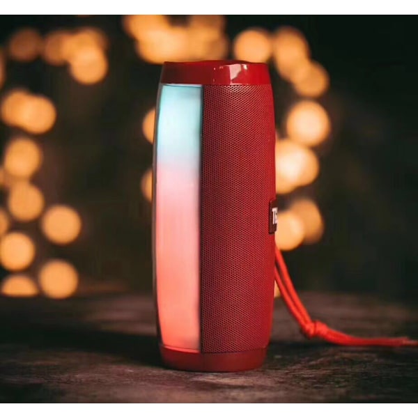 TG157 Trådlös Bluetooth-högtalare LED-melodi Lykta Kreativ Present Utomhus Vattentät Subwoofer Grå
