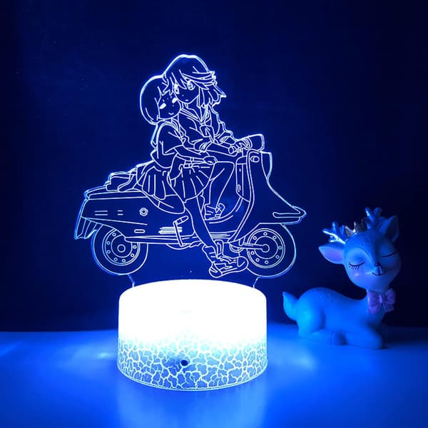 WJ Kill La Kill Led Natlys til Soveværelse Indretning Gave Natlampe Anime 3D Lampe Kill La Kill