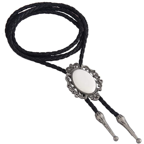 Native American Bolo Tie Rodeo Cowboy Läder Slips Western Halsband Kostymtillbehör för män, kvinnor