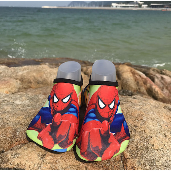 Barn Vattenskor Flickor Pojkar Snabbtorkande Vattensockor Strand Simning Utomhussporter (Spiderman) 28-29