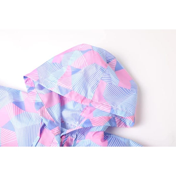 Lasten Sadetakki Hupullinen Takki Sadetakki, Geometrinen Pinkki, S