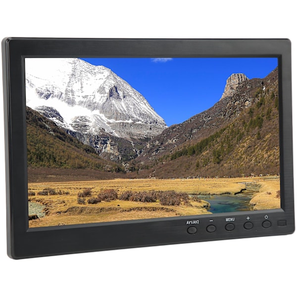 10,1 tums TFT LCD-skärm Bärbar HD-färgskärm med VGA AV BNC USB DC HD-multimedia-gränssnitt 100-240V EU-kontakt