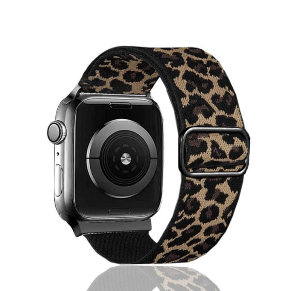 Elastiskt band kompatibelt med 44 mm Apple Watch SE Series 6 5 4, iWatch 42 mm Series 3 2 1 Kvinnor Flickor, Sexig Leopard