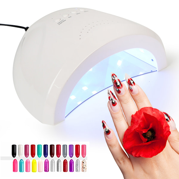 UV LED-nagellampa torktumlare nagelgel poleringslampa ljus härdning fototerapi manikyr maskin