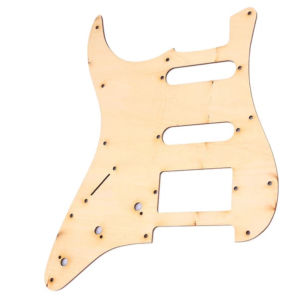 SSH Elektrisk Gitarr Guard Trä Pickguard Reparationsdelar Instrument Tillbehör Passar ST Gitarr