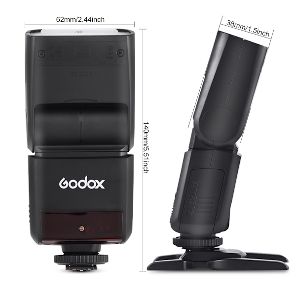TTL Trådlös Kamerablixt Speedlite HSS Batteridriven (C)