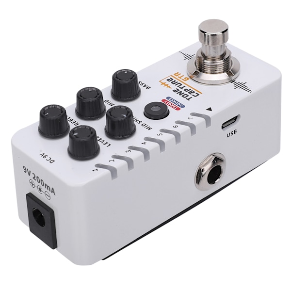 Gitarr Effekt Pedal Tone Capture 7 Förinställda Platser True Individuell EQ Pedal Bypass Full Metal Skal