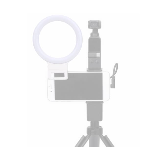 LED-ringfyldlys 3200K-6500K Trinløs justering til DJI OSMO Pocket-kamera