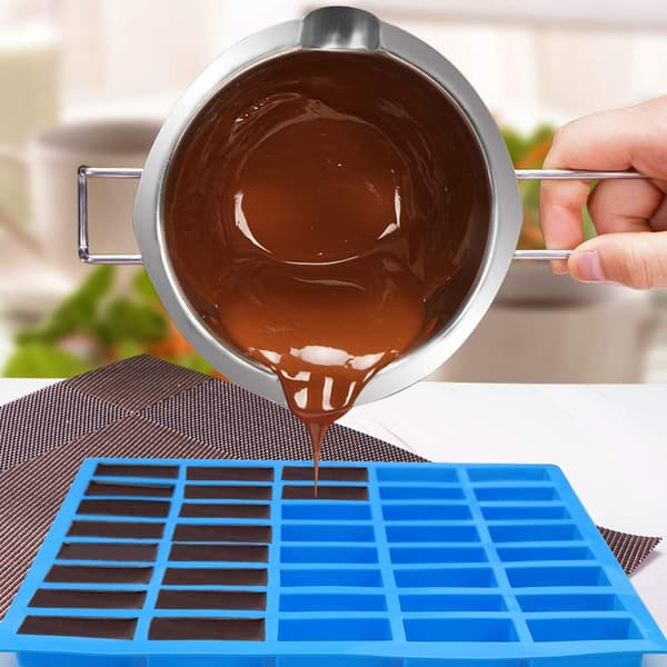 40 Hål Rektangulär Silikonform - Karamellgodisbrickor Formar för Chokladtryfflar, Ganache, Gelé, Pralin, Isbitbricka, Tuggummi