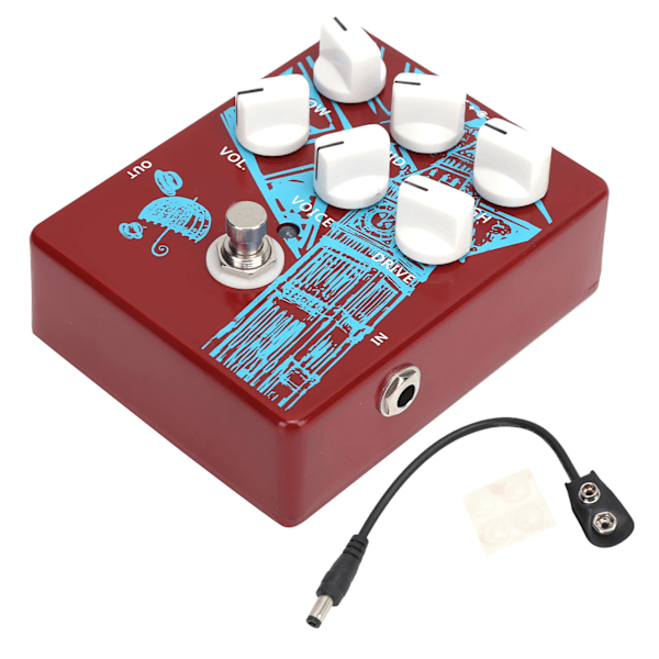 Guitar Distortion Effect Pedal Multi-Mode Bærbar Instrument Tilbehør CP‑58