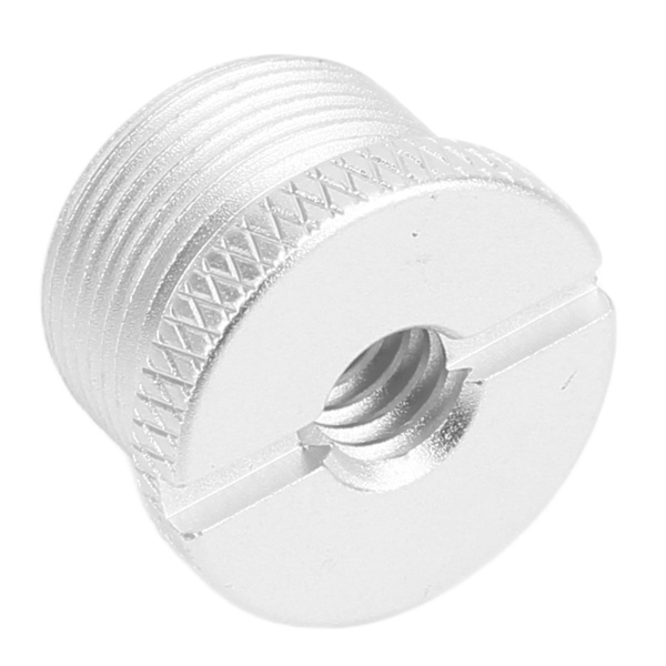 1/4 tum hon till 5/8 tum hane gängadapter Aluminiumlegering MikrofonskruvadapterSilver F18B