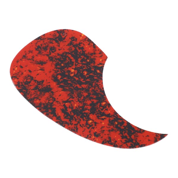 Gitarr Komma Pickguard PVC Slitstark Anti Scratch Stylish Gitarr Pick Guard Ersättning 128mm Blodröd