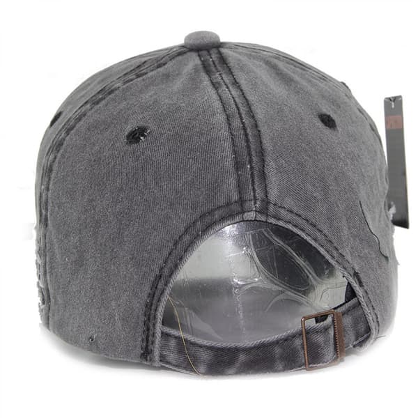 Old Bull Head Baseball Cap, Vasket Hat, Flosset Visor, Mænds og Kvinders Ny Baseball Cap Sort