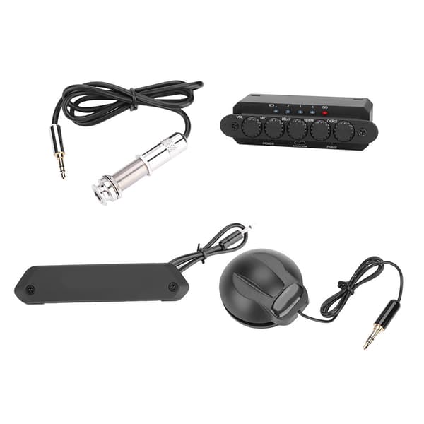R2 Resonans Pickup med Endpin Jack Effektregulator Højttaler til Akustisk Guitar
