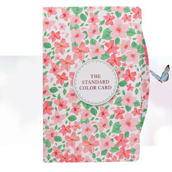 Professionel neglelak gelpolering displaykort bogfarvepaletstativ (floral 60grid)